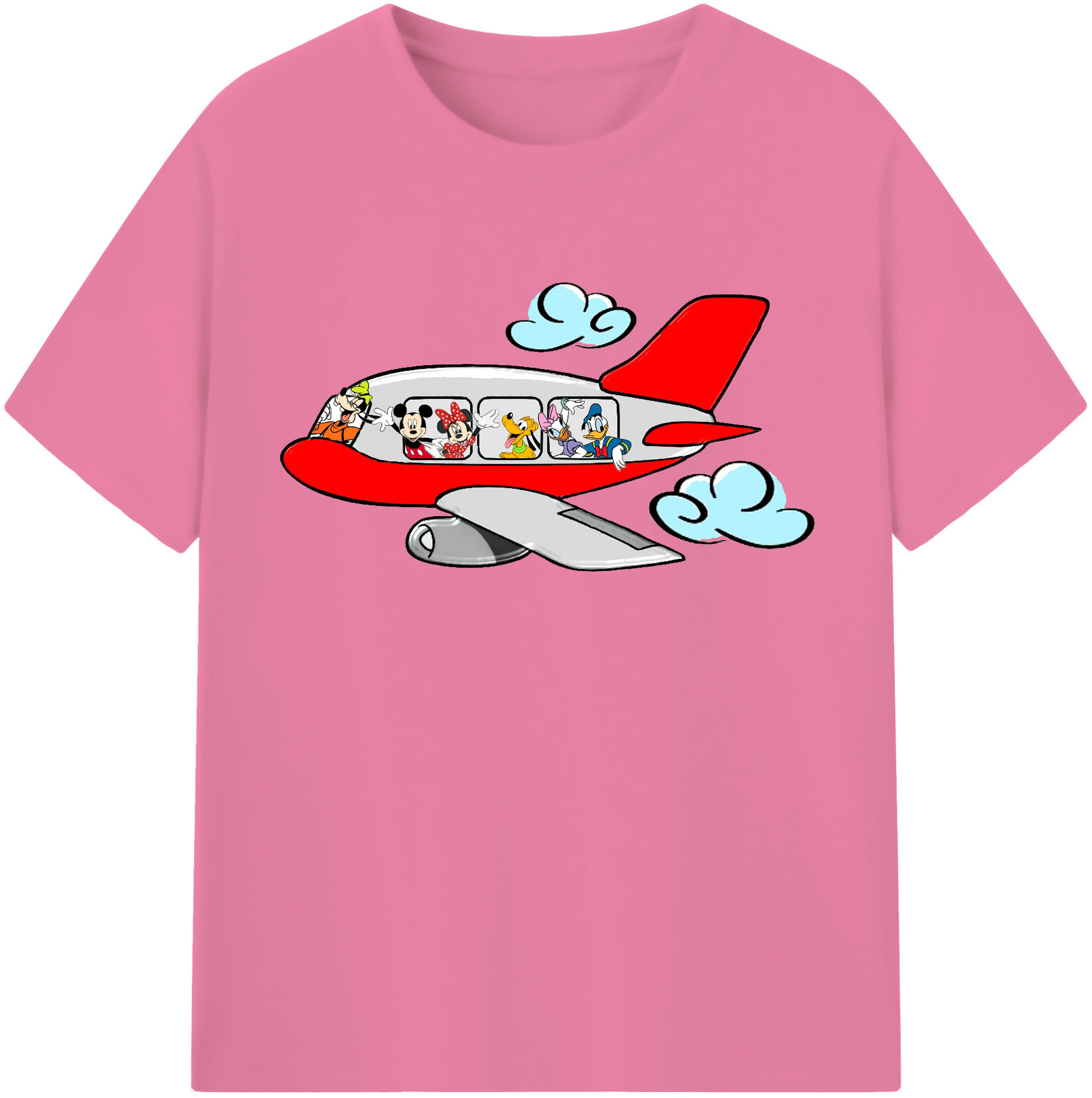 （画像用） ミッキーマウス Mickey Mouse 綿100％半袖Tシャツ（フロントプリント）